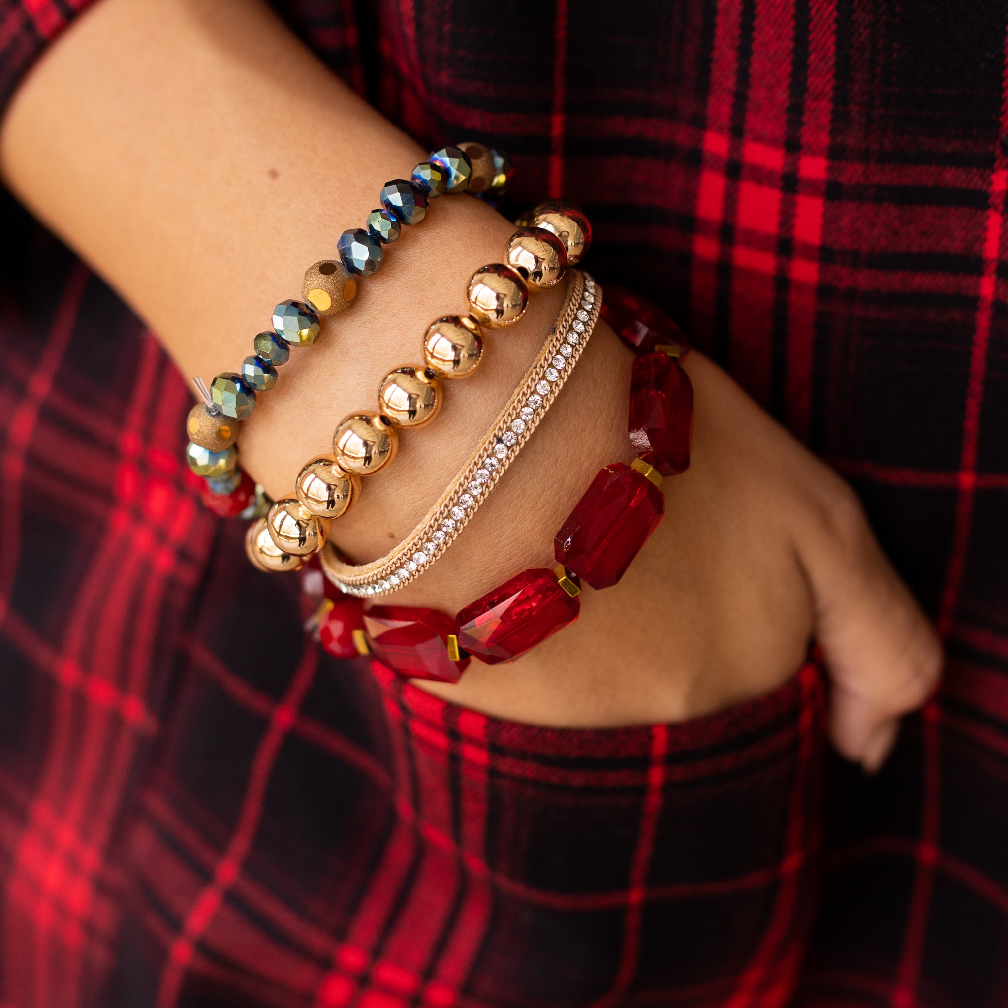 Christmas Babe Four Strand Bracelet