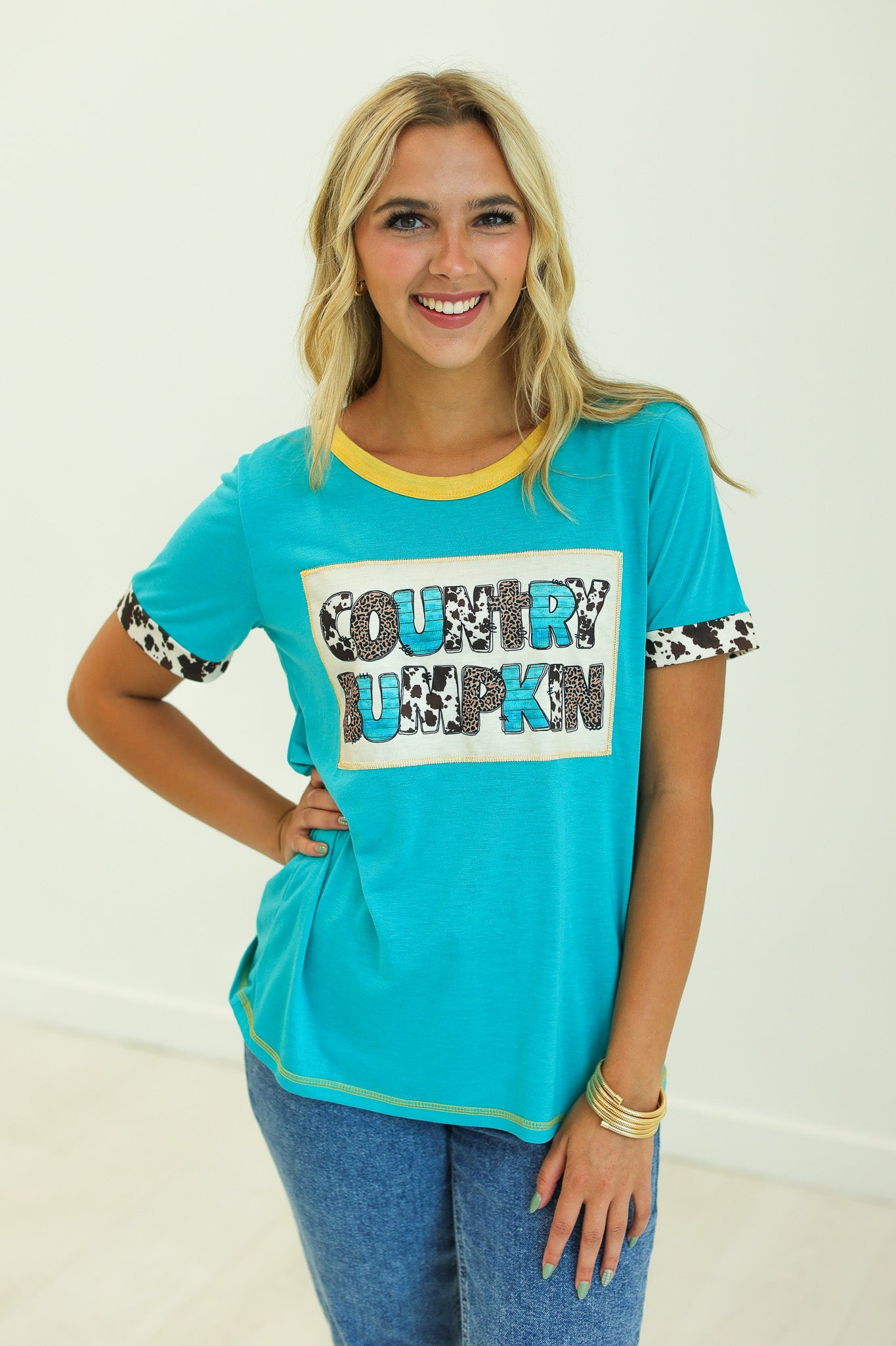 Country Bumpkin Western Ringer Tee