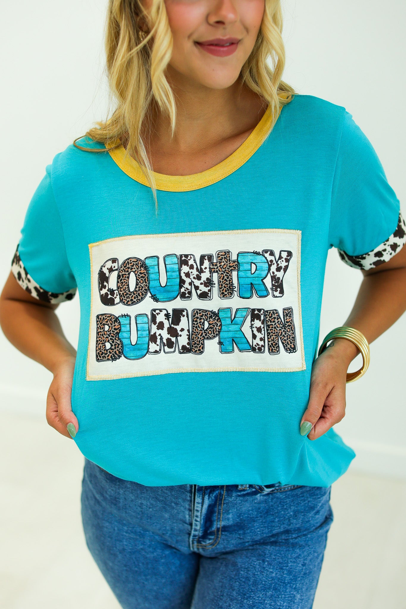 Country Bumpkin Western Ringer Tee