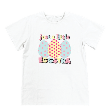 Kids, Little Eggstra On White Tee