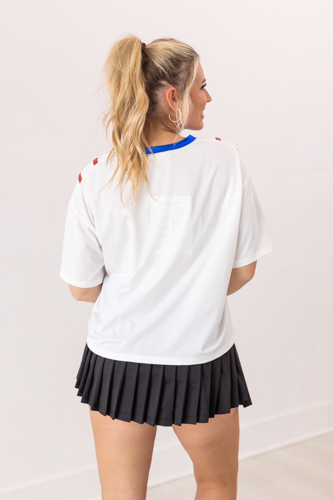 USA Glitter Jersey Top