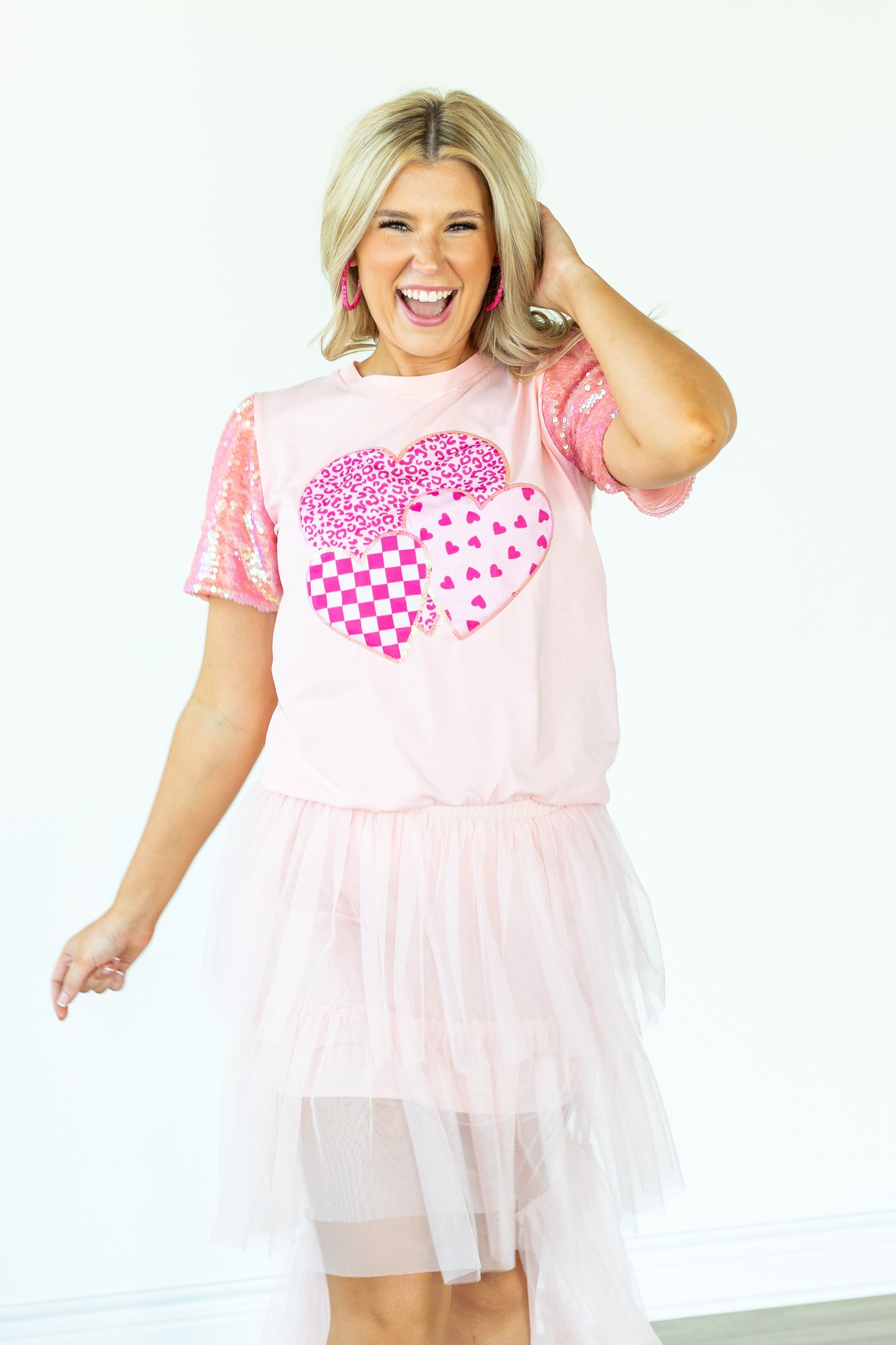 Three Sweet Hearts Princess Top