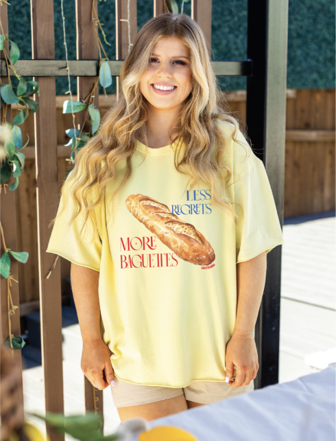 More Baguettes on Yellow Tee Shirt