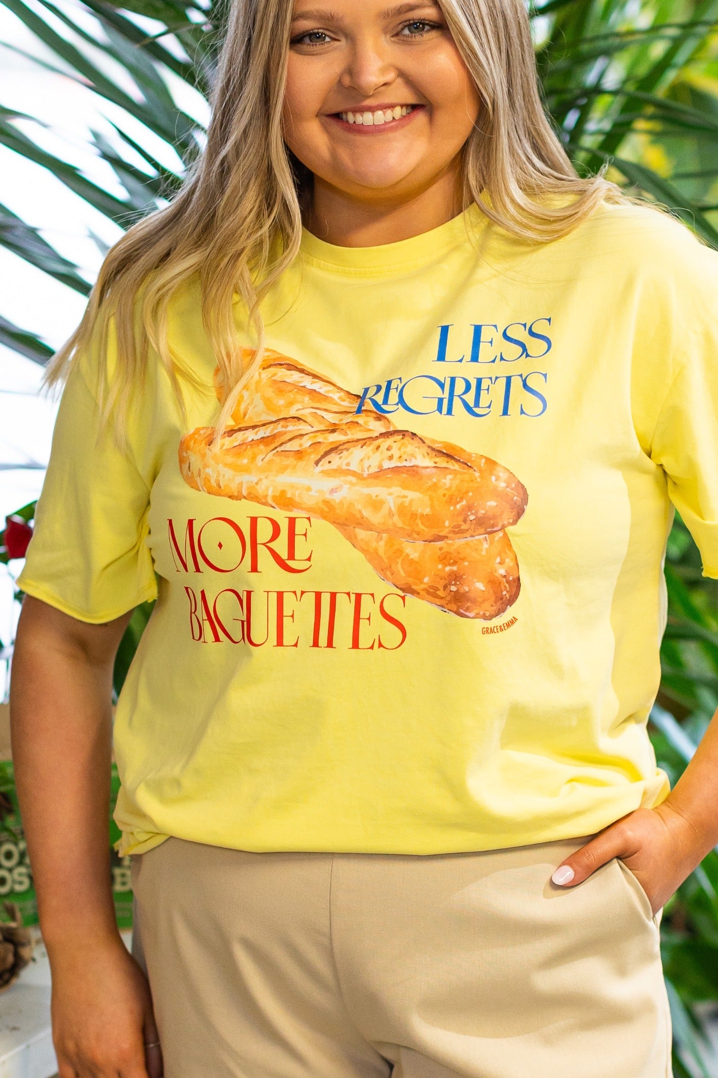 More Baguettes on Yellow Tee Shirt
