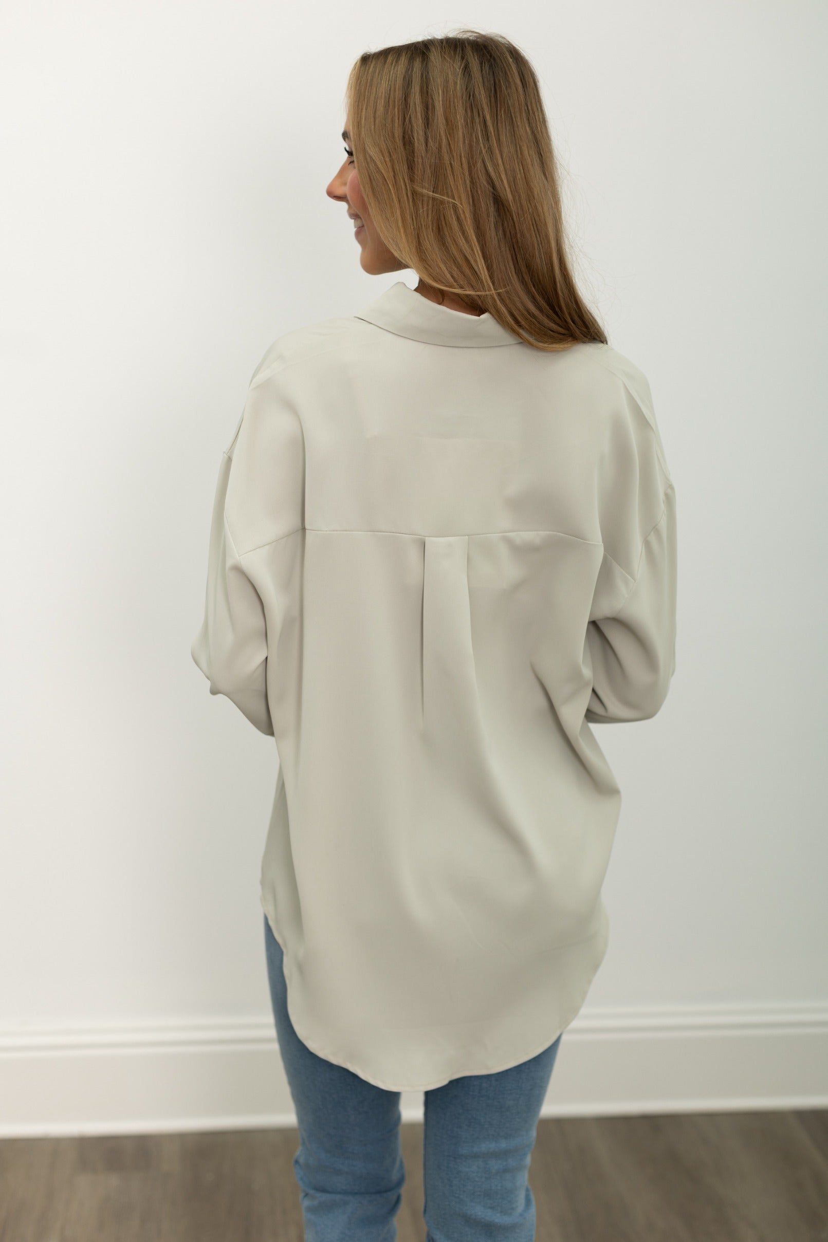 The Kathryn Button-Up, Grey