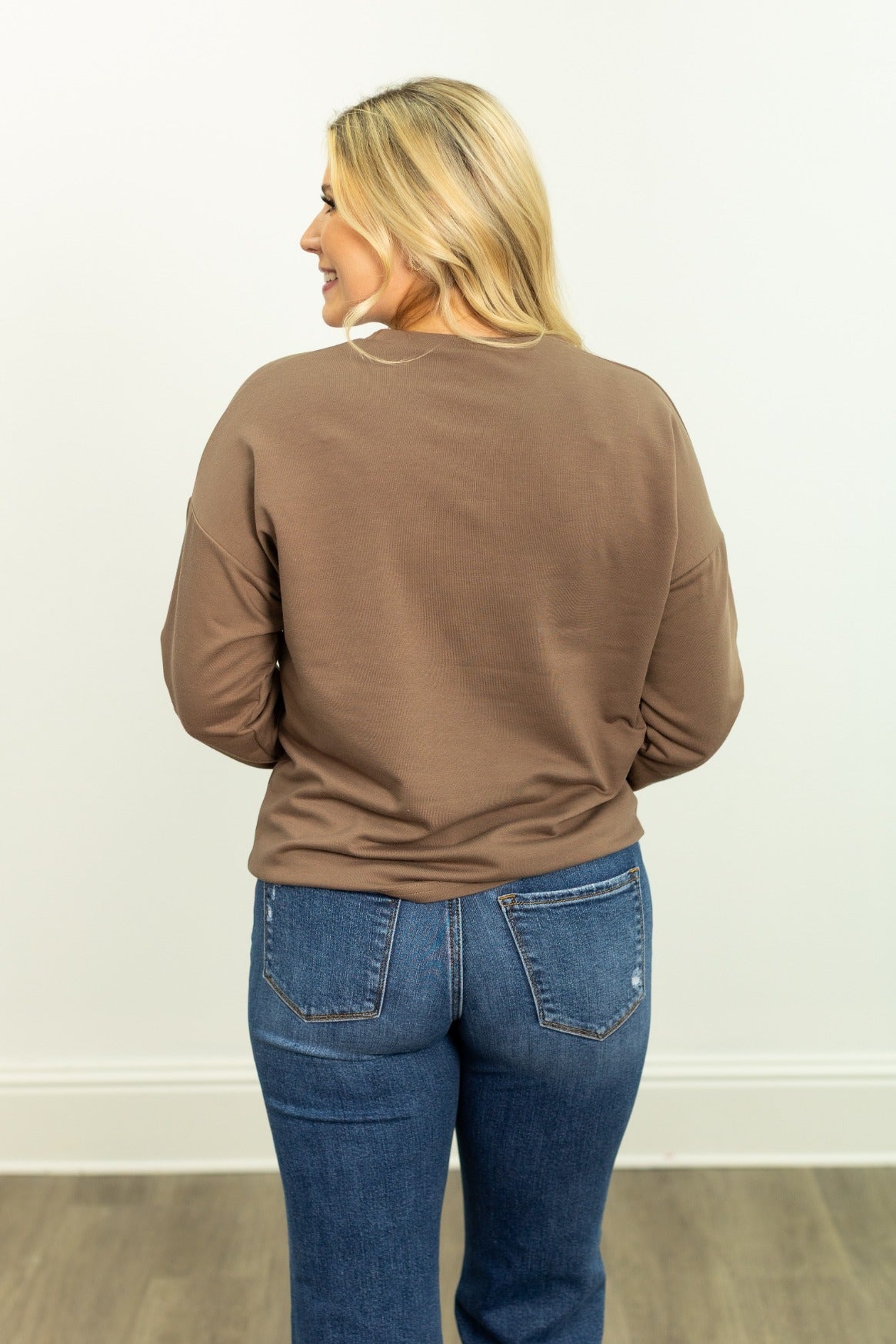 Espresso Martini on Light Weight Sweatshirt, Mocha