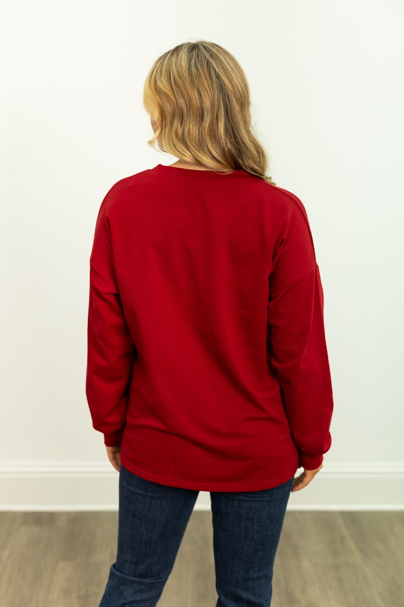 Wine Club on Light Weight Sweatshirt, Maroon