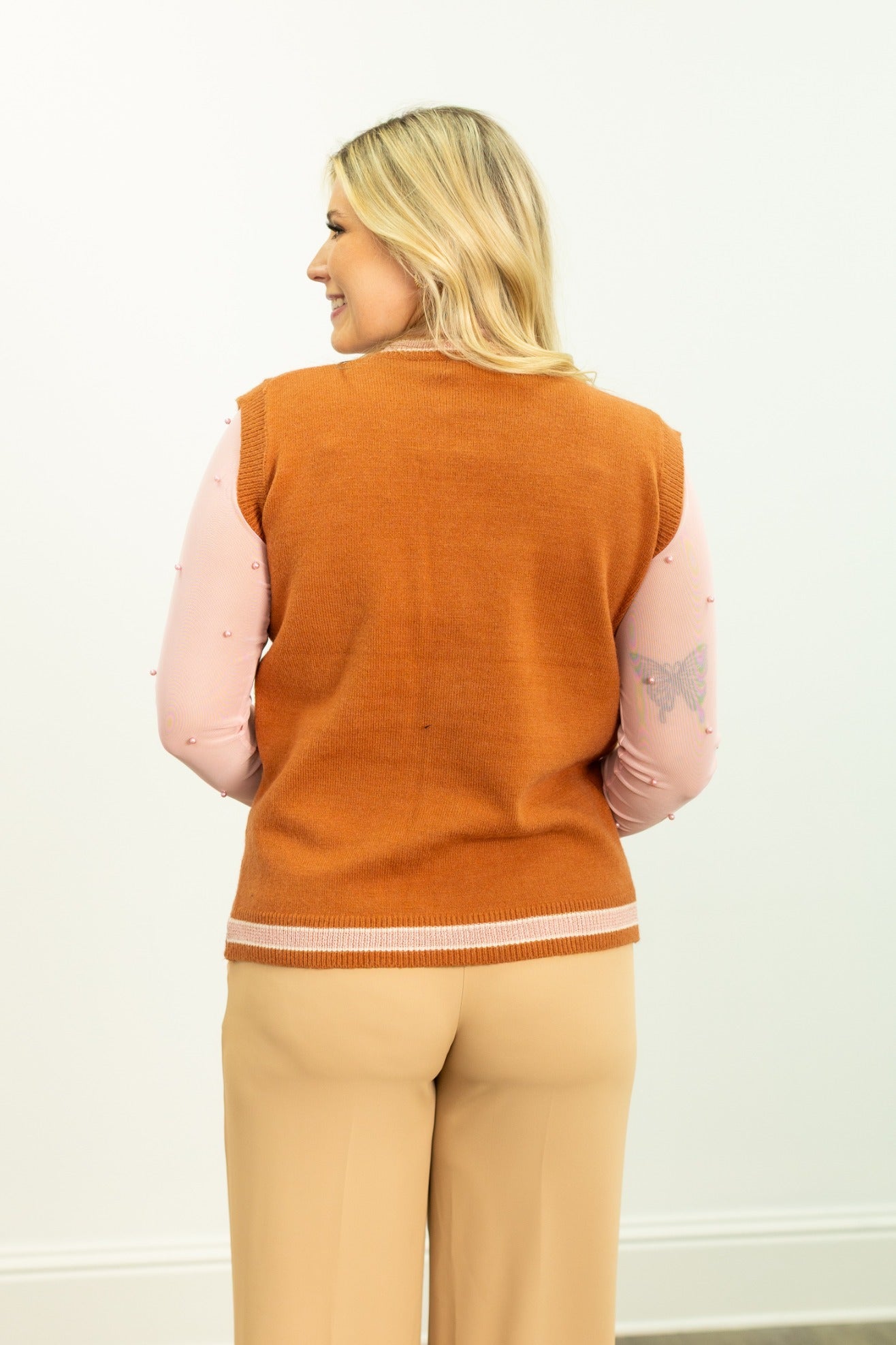 Glitter Fall Elements Sweater Vest