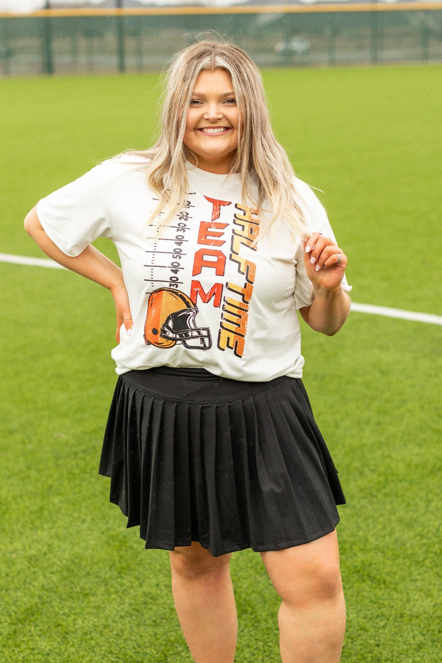 Team Halftime On Relaxed White Tee