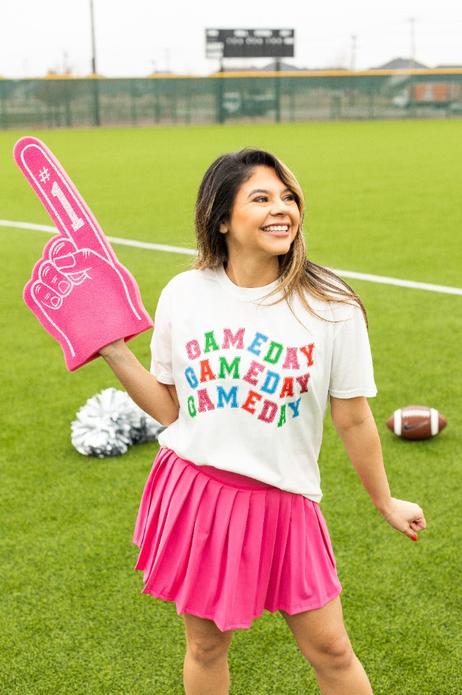 Gameday On True Fit White Tee