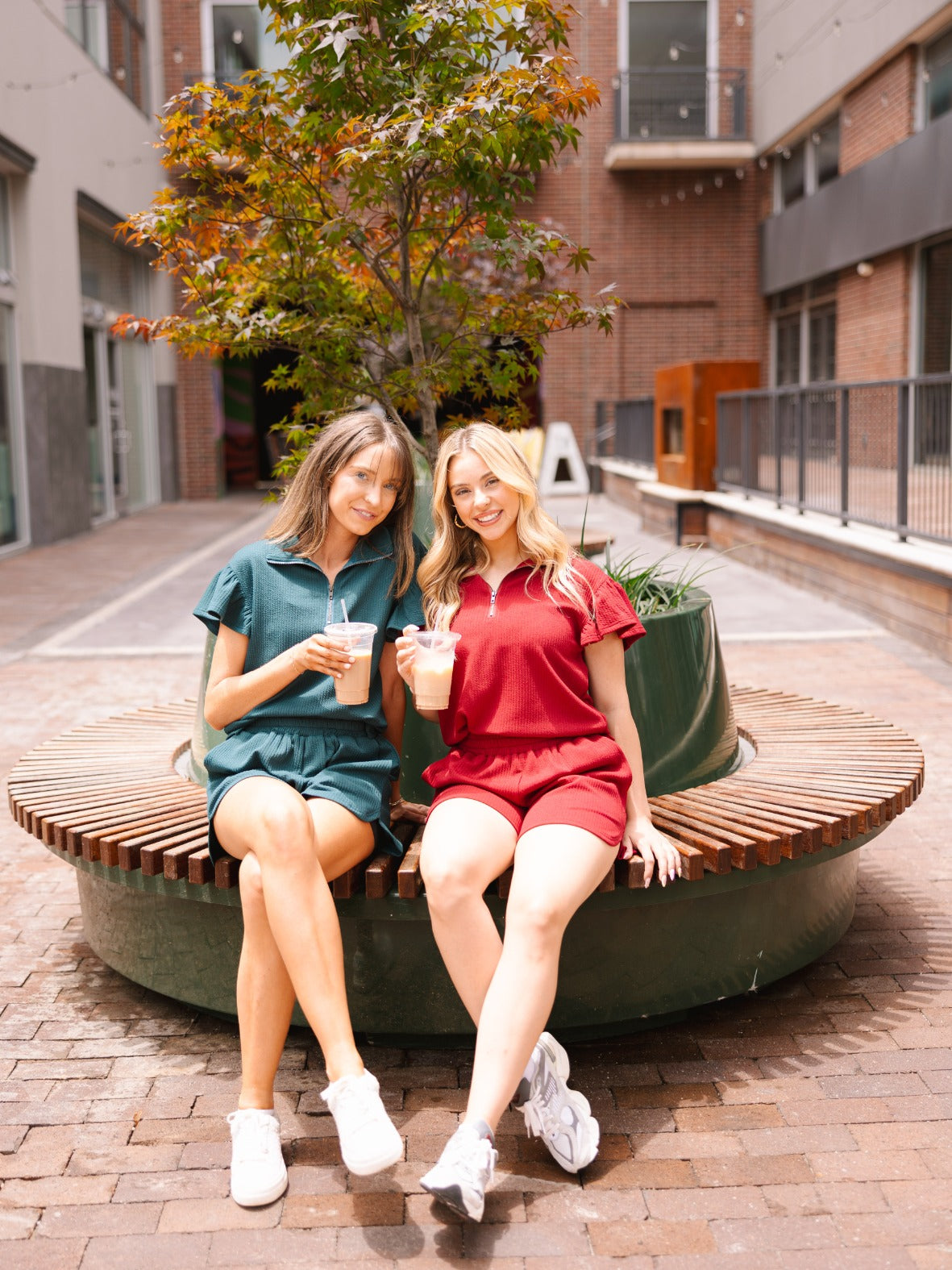 Forest Green Knit Shorts