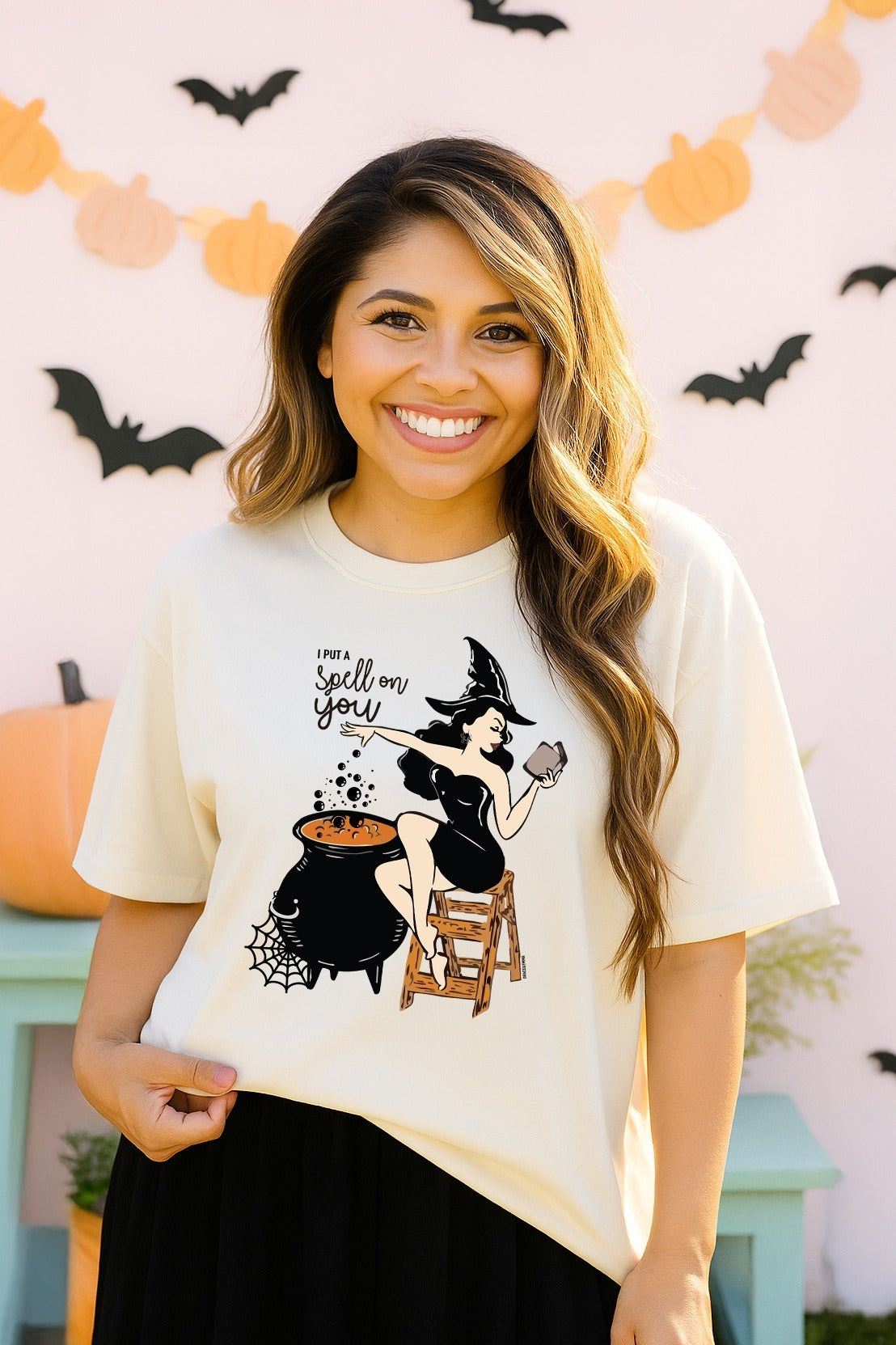 Spell on You on White Boxy Tee