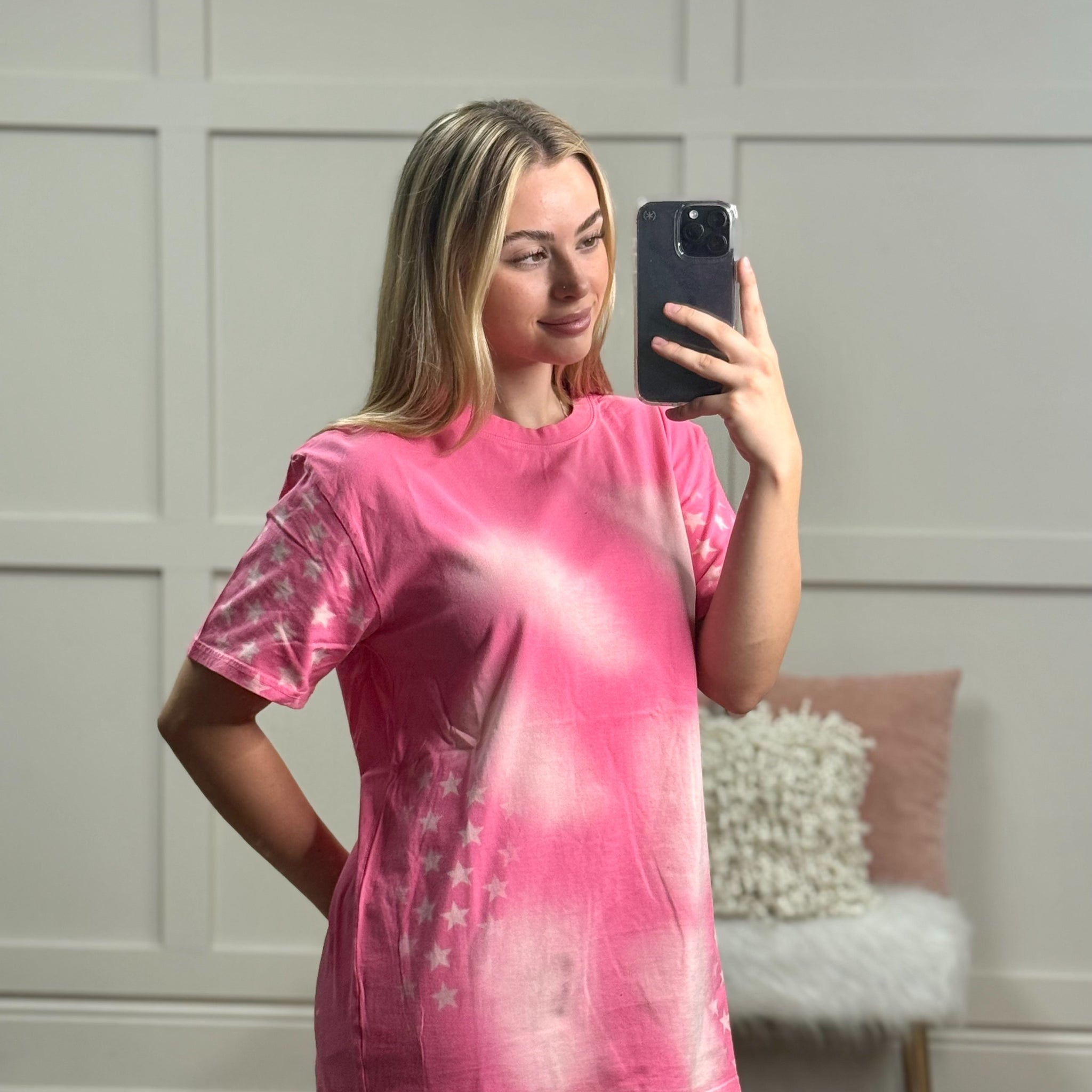 Pink Star Oxidized Tee