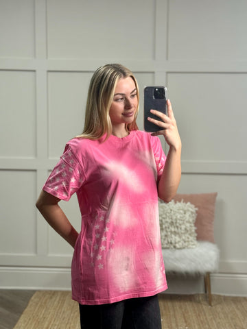 Pink Star Oxidized Tee