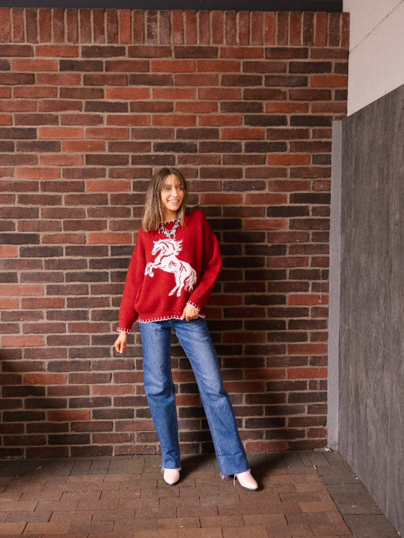 Horse Graphic Sweater