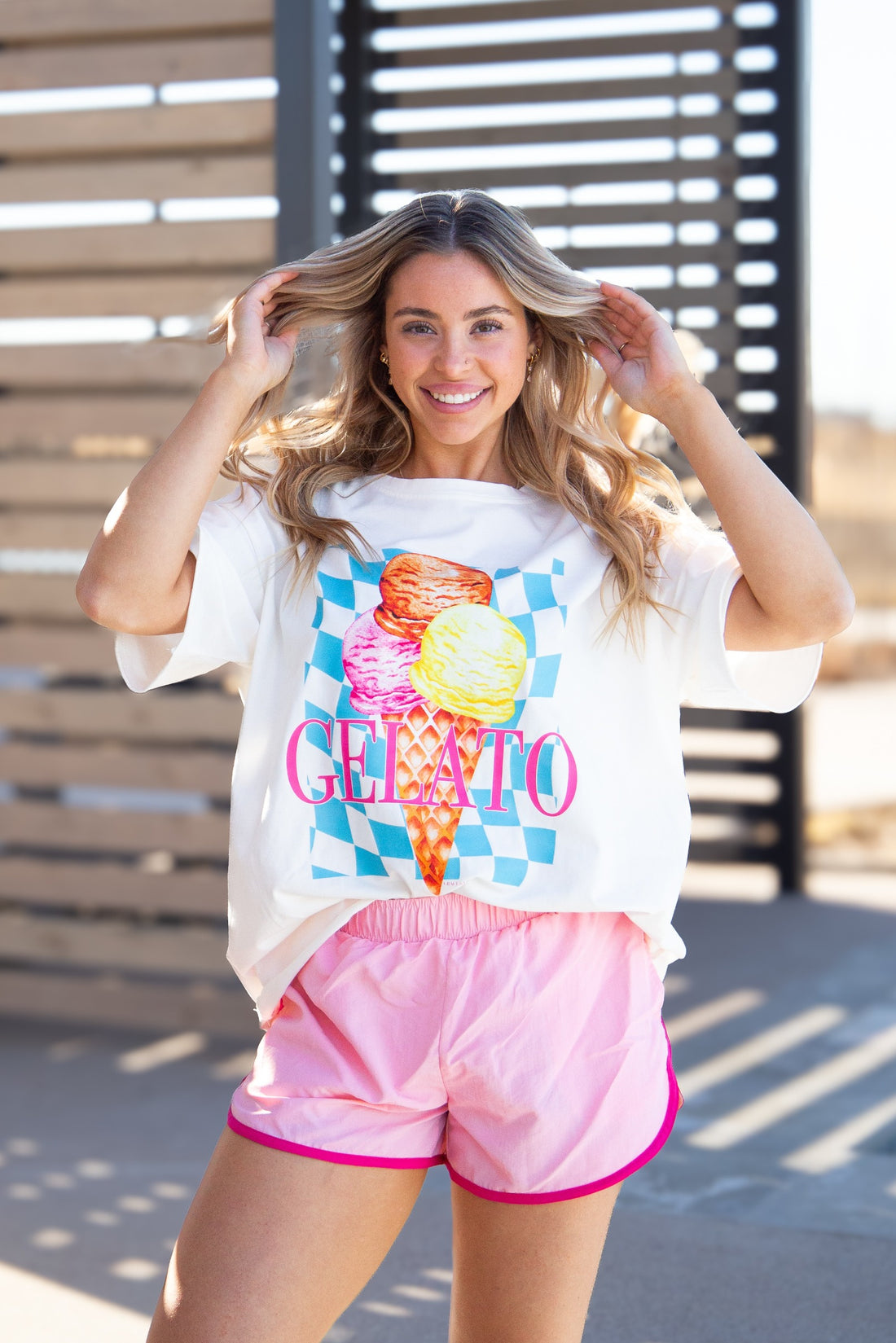 Gelato On White Relaxed Fit Tee