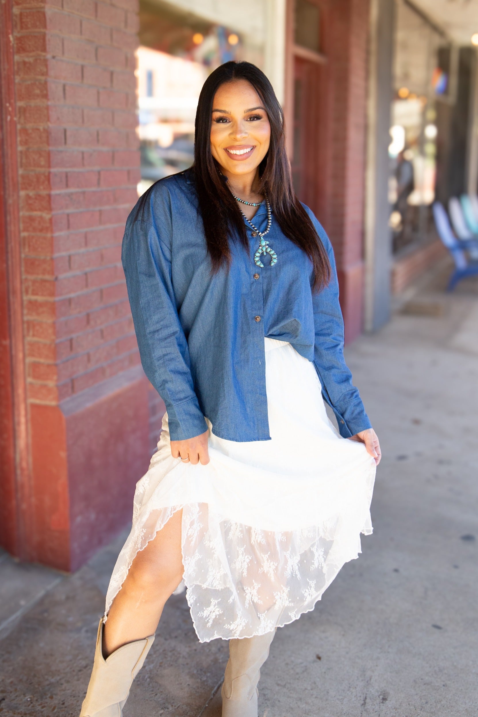 Lace Skirt, Ivory