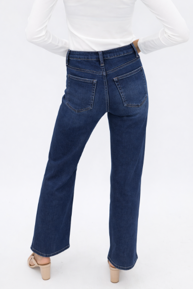 Dark Wash Straight-Leg denim