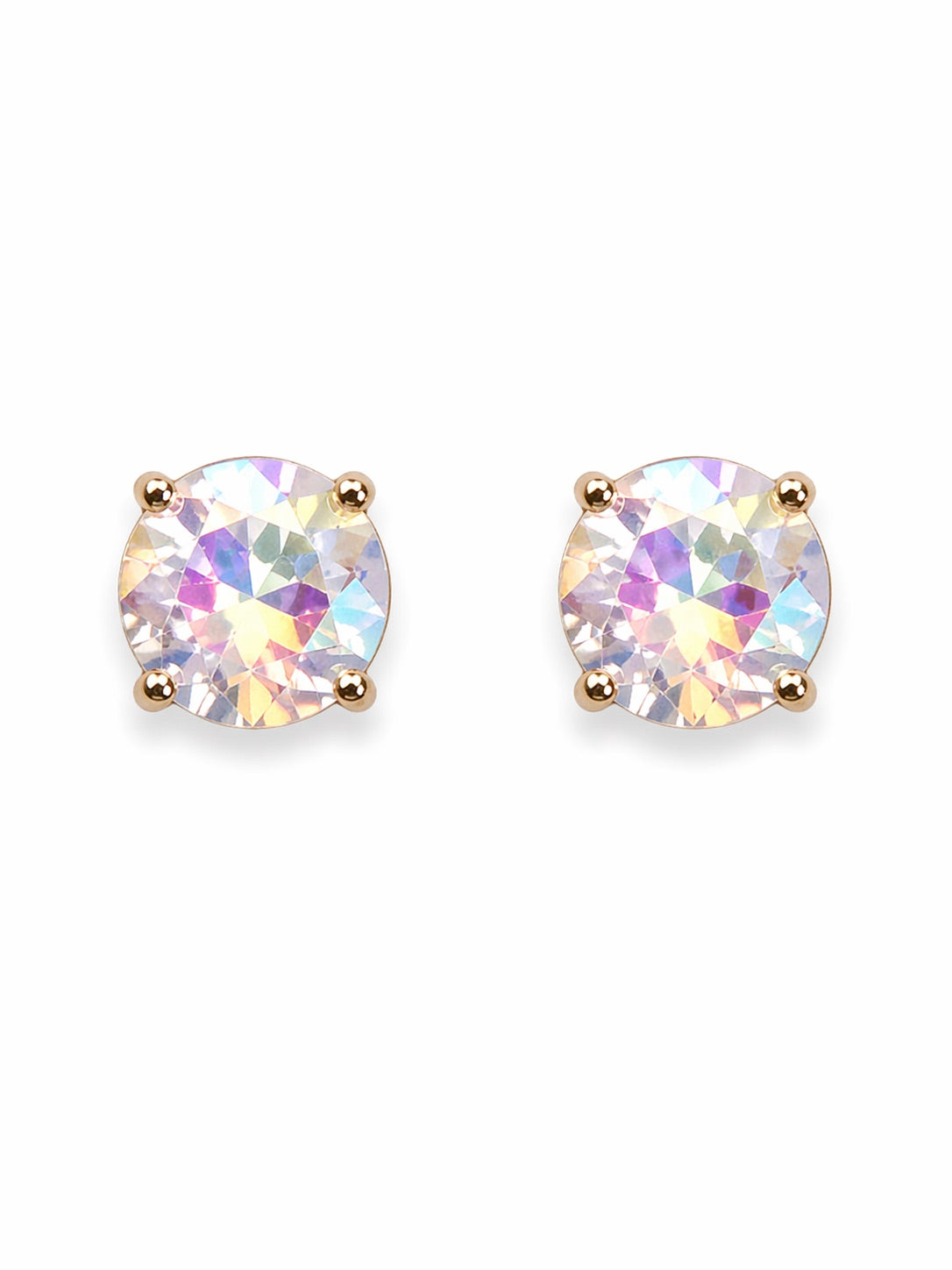 AB Circled Stud Earrings