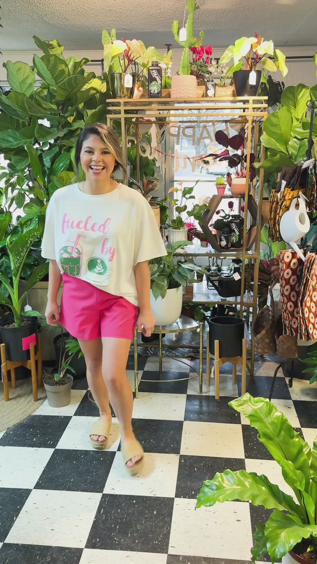 Fueled by Matcha on White Tee Shirt