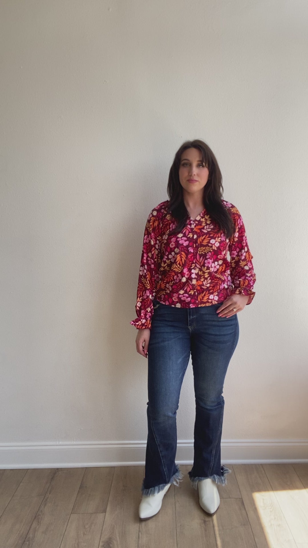 Wine Rose Radiance Top