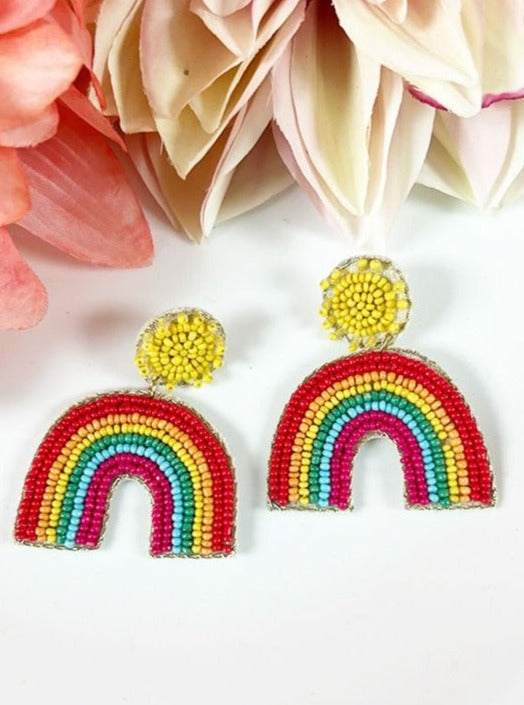 Unlimited Possibilities Rainbow Beaded Earrings