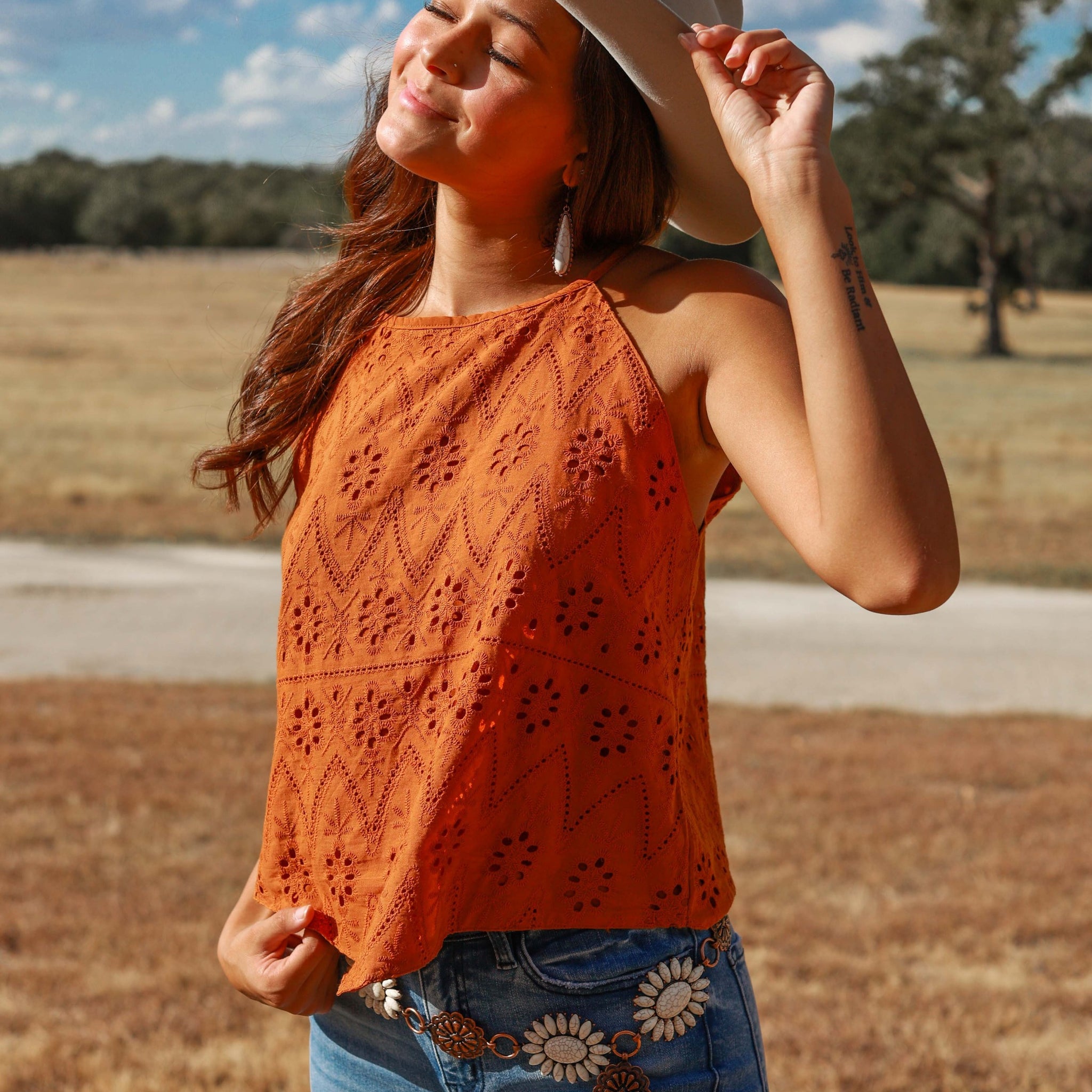 Yala Eyelet Tank, Rust